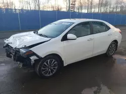 Salvage cars for sale at Moncton, NB auction: 2018 Toyota Corolla L