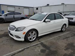 Salvage cars for sale at Vallejo, CA auction: 2011 Mercedes-Benz C300