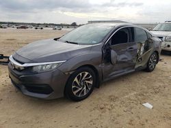 Salvage cars for sale at San Antonio, TX auction: 2018 Honda Civic EX