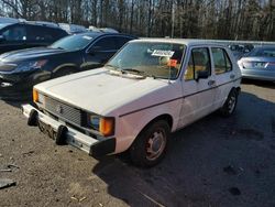 Salvage cars for sale at Glassboro, NJ auction: 1982 Volkswagen Rabbit L Custom