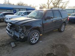 Salvage cars for sale at Wichita, KS auction: 2015 Ford Expedition Limited