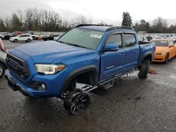 Toyota Tacoma Double cab salvage cars for sale: 2017 Toyota Tacoma Double Cab