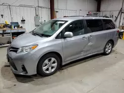 Salvage cars for sale at Billings, MT auction: 2018 Toyota Sienna LE