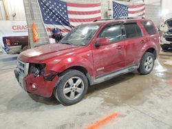 Salvage cars for sale at Columbia, MO auction: 2008 Ford Escape Limited