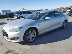 Salvage cars for sale at Grand Prairie, TX auction: 2013 Tesla Model S