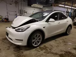 Salvage cars for sale at Wheeling, IL auction: 2021 Tesla Model Y