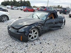 Salvage cars for sale at Temple, TX auction: 2005 Nissan 350Z Roadster