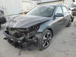 Salvage cars for sale at Pekin, IL auction: 2023 Hyundai Elantra Limited