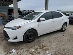 Salvage cars for sale at West Palm Beach, FL auction: 2017 Toyota Corolla L