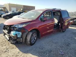 Salvage cars for sale at Kansas City, KS auction: 2023 Toyota Sienna LE