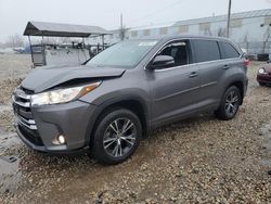 Salvage cars for sale at Franklin, WI auction: 2018 Toyota Highlander LE