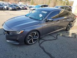 Salvage cars for sale at Exeter, RI auction: 2018 Honda Accord Sport