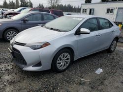 Toyota Corolla l salvage cars for sale: 2017 Toyota Corolla L