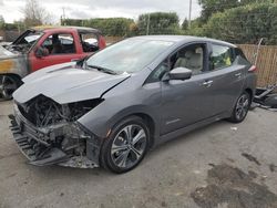 Nissan Leaf salvage cars for sale: 2018 Nissan Leaf S