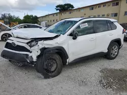 Toyota salvage cars for sale: 2021 Toyota Rav4 LE