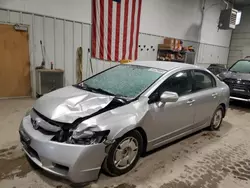 Salvage cars for sale at Des Moines, IA auction: 2009 Honda Civic Hybrid