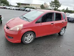 Salvage cars for sale at San Martin, CA auction: 2007 Honda FIT S