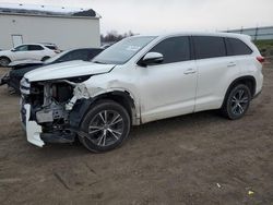 Salvage cars for sale from Copart Portland, MI: 2017 Toyota Highlander LE