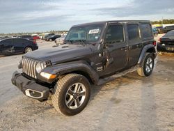 Salvage cars for sale from Copart Houston, TX: 2019 Jeep Wrangler Unlimited Sahara