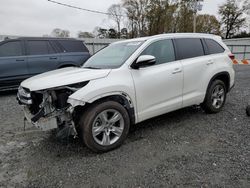 Salvage cars for sale from Copart Gastonia, NC: 2017 Toyota Highlander Limited