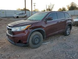 Toyota Vehiculos salvage en venta: 2014 Toyota Highlander LE