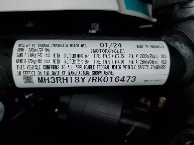 2024 Yamaha YZFR3 A