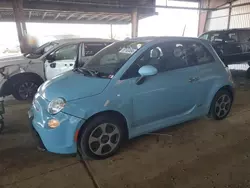 Salvage cars for sale at American Canyon, CA auction: 2015 Fiat 500 Electric