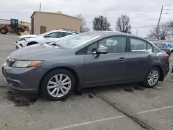 Salvage cars for sale at Moraine, OH auction: 2012 Honda Civic EXL