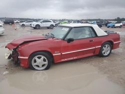 Salvage cars for sale at Houston, TX auction: 1989 Ford Mustang GT