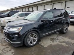 Salvage cars for sale at Louisville, KY auction: 2018 Ford Explorer Limited