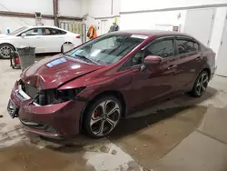 Honda salvage cars for sale: 2015 Honda Civic LX