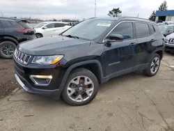 Salvage cars for sale at Woodhaven, MI auction: 2019 Jeep Compass Limited