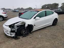 Salvage cars for sale at San Diego, CA auction: 2018 Tesla Model 3