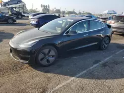 Salvage cars for sale at Van Nuys, CA auction: 2018 Tesla Model 3