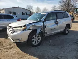 Toyota Highlander salvage cars for sale: 2013 Toyota Highlander Base