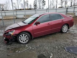 Salvage cars for sale at Spartanburg, SC auction: 2006 Honda Accord EX