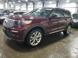 Salvage cars for sale at Ham Lake, MN auction: 2022 Ford Explorer Platinum