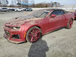 Salvage cars for sale at Spartanburg, SC auction: 2018 Chevrolet Camaro ZL1