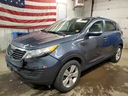 Salvage cars for sale from Copart Lyman, ME: 2012 KIA Sportage LX