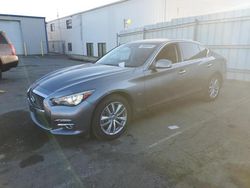 Salvage cars for sale at Vallejo, CA auction: 2017 Infiniti Q50 Base