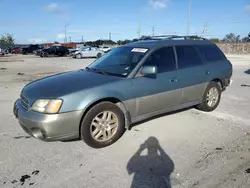 Salvage cars for sale at Homestead, FL auction: 2002 Subaru Legacy Outback Limited