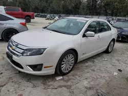 Salvage cars for sale at Ocala, FL auction: 2011 Ford Fusion Hybrid