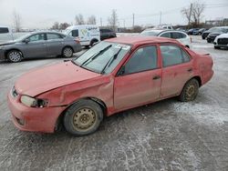 Salvage cars for sale at Montreal Est, QC auction: 2001 Toyota Corolla CE