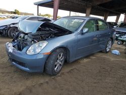 Salvage cars for sale at American Canyon, CA auction: 2006 Infiniti G35