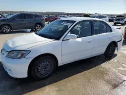 Salvage cars for sale at Grand Prairie, TX auction: 2005 Honda Civic LX