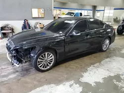 Salvage cars for sale at Sandston, VA auction: 2021 Infiniti Q50 Luxe