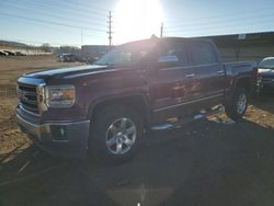 Salvage trucks for sale at Colorado Springs, CO auction: 2015 GMC Sierra K1500 SLT