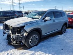 Salvage cars for sale from Copart Elgin, IL: 2021 Hyundai Santa FE Blue