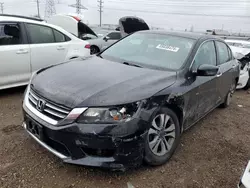 Salvage cars for sale at Elgin, IL auction: 2014 Honda Accord LX