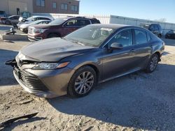 Salvage cars for sale at Kansas City, KS auction: 2020 Toyota Camry LE